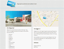 Tablet Screenshot of megasyd.dk